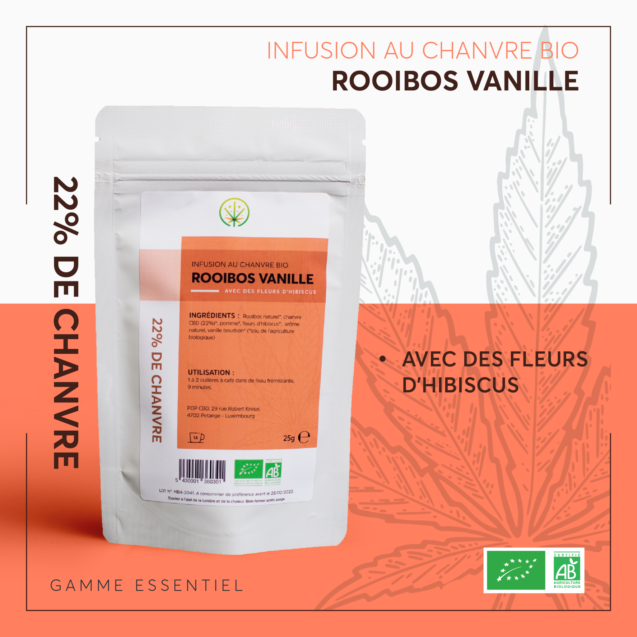 Infusion ROOIBOS VANILLE bio