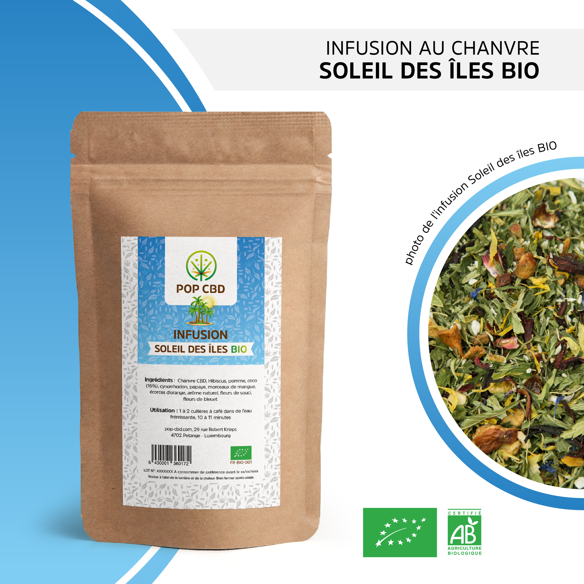 Infusion chanvre SOLEIL DES ILES bio