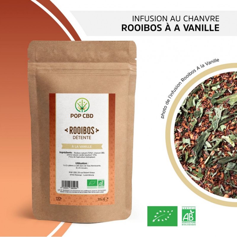 Infusion Chanvre ROOIBOS à la Vanille