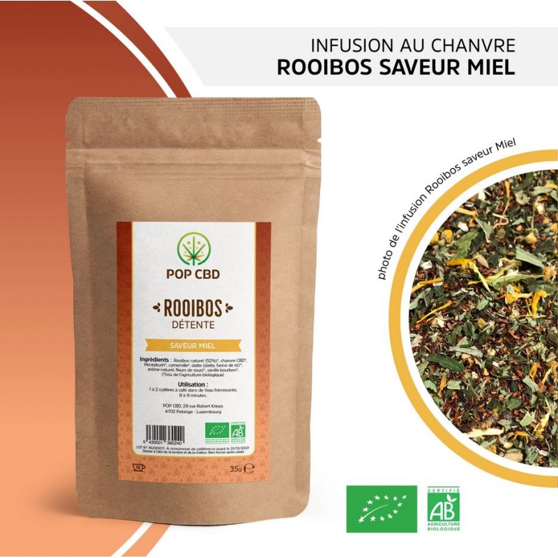 Infusion Chanvre ROOIBOS Saveur Miel