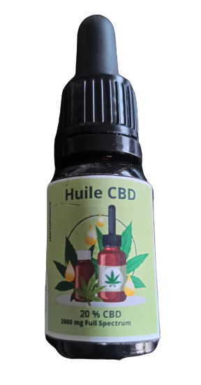 Huile de CBD 20 Isolat BIO de chez cbdrevolution.fr